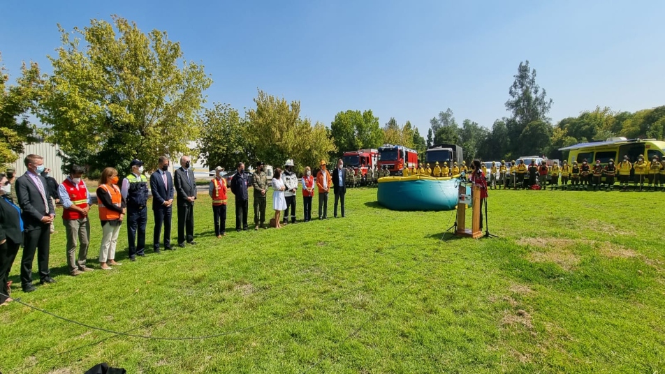 Embajada de USA dona a Bomberos 6 piscinas auto soportantes para el combate de incendios forestales